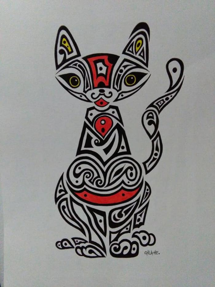 GATO - Tinta - 30 x 40 cm