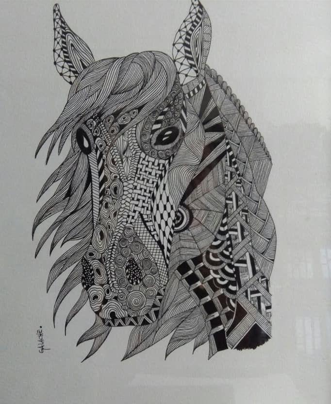 CABALLO - Tinta - 30 x 40 cm