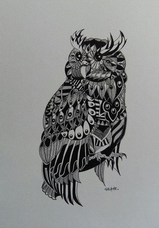 BÚHO - Tinta - 30 x 40 cm