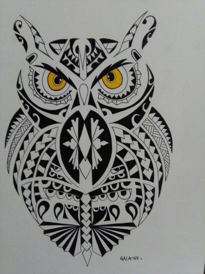 BÚHO - Tinta - 30 x 40 cm