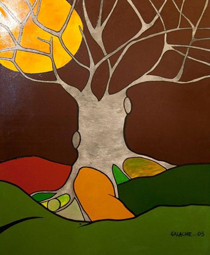 ÁRBOL MUERTO - Acrílico sobre lienzo