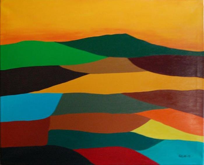 PAISAJE - Acrílico sobre lienzo