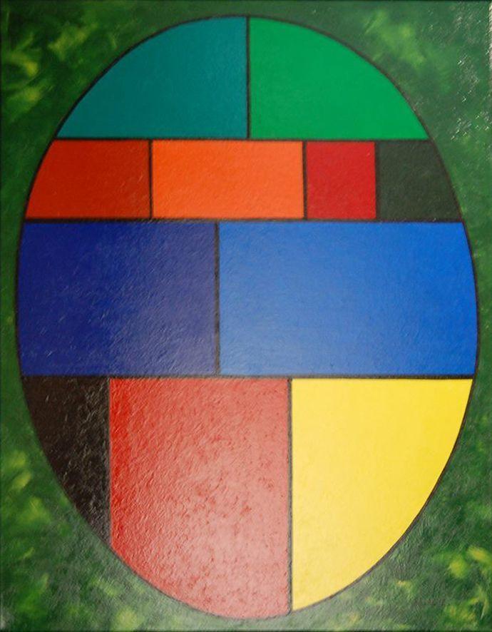 COMPOSICIÓN GEOMÉTRICA - Acrílico sobre lienzo
