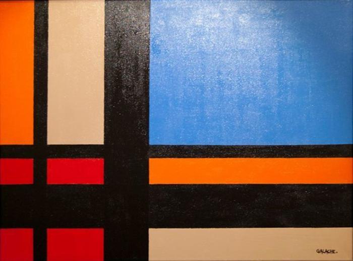 COMPOSICIÓN GEOMÉTRICA - Acrílico sobre lienzo