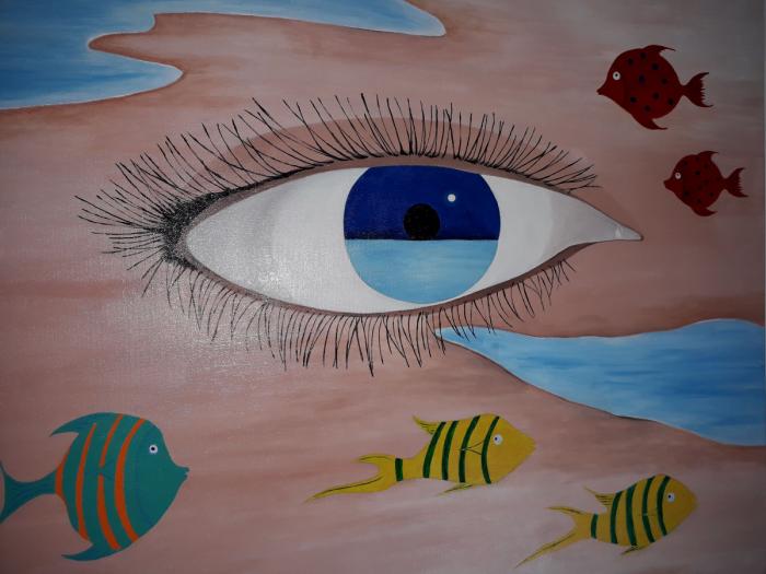 OJO - Acrílico sobre lienzo (Colección privada)
