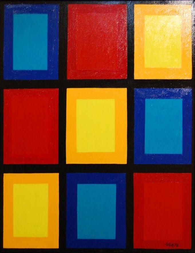 COMPOSICIÓN GEOMÉTRICA - Acrílico sobre lienzo