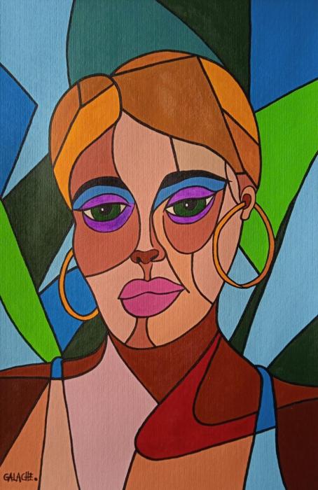ADRIANA - Acrílico sobre papel