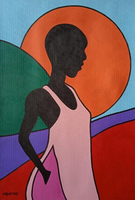 AFRICA - Acrílico sobre papel