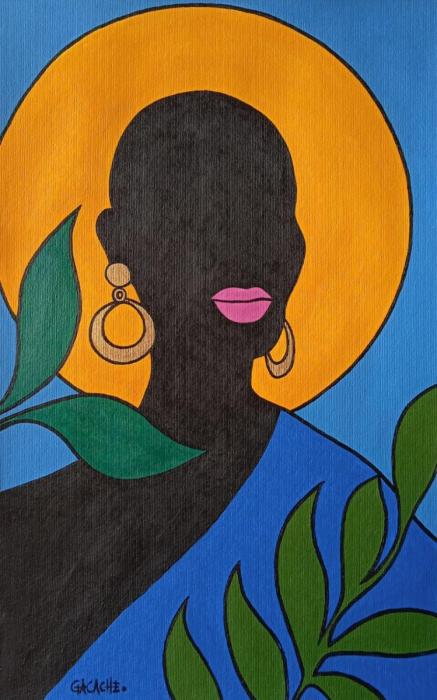 AFRICA IV - Acrílico sobre papel