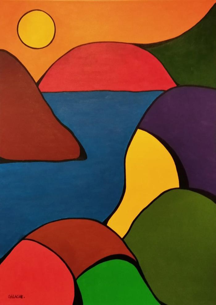 AMANECER - Acrílico sobre lienzo - 50 x 70 cm