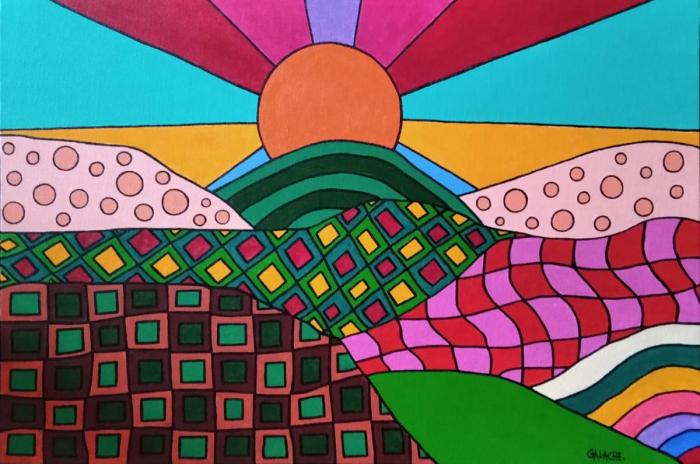 ARCOIRIS - Acrílico sobre lienzo - 60 x 40 cm