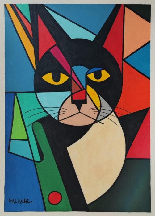 AZRAEL - Acrílico sobre papel - 30 x 42 cm