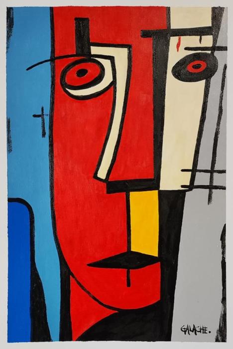 BRANDON - Acrílico sobre papel - 30 x 42 cm