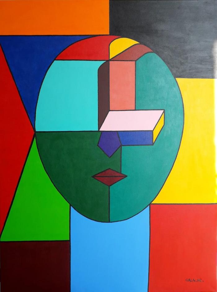 CABALLERO - Acrílico sobre lienzo - 80 x 60 cm