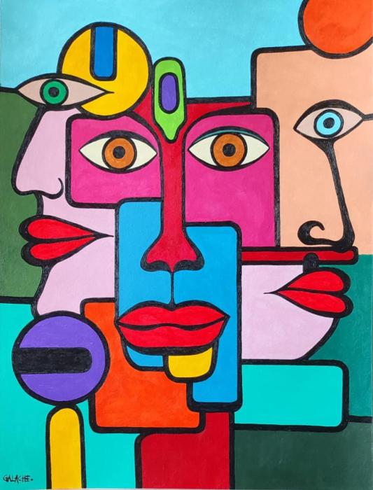 CHARADA - Acrílico sobre papel - 36 x 48 cm