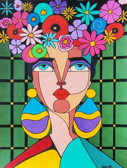 CLORIS - Acrílico sobre papel - 33 x 46 cm