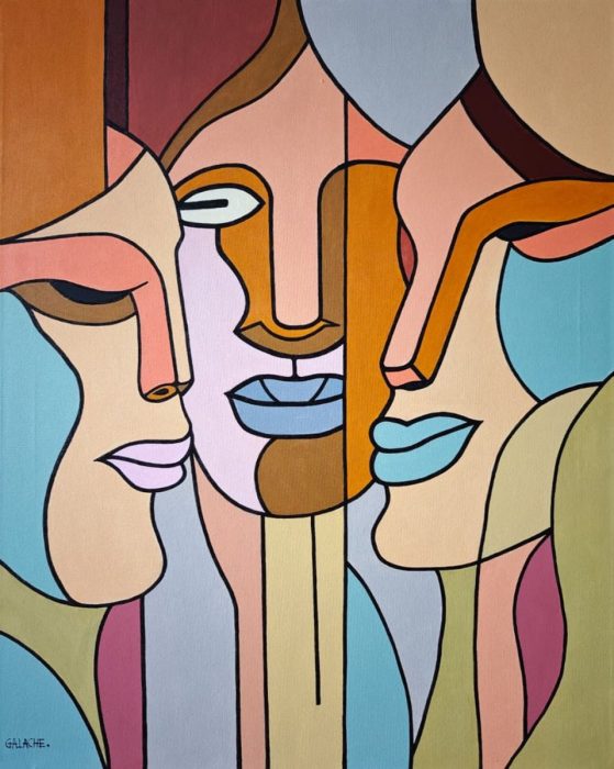 COMPLICIDADES - Acrílico sobre lienzo - 65 x 81 cm