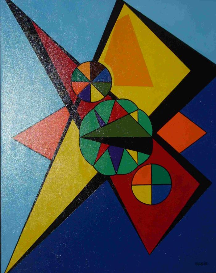 COMPOSICIÓN GEOMÉTRICA - Acrílico sobre lienzo