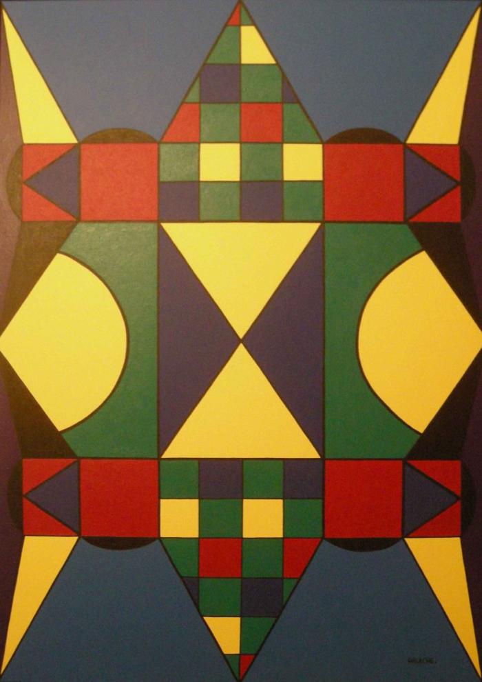 COMPOSICIÓN GEOMÉTRICA - Acrílico sobre lienzo