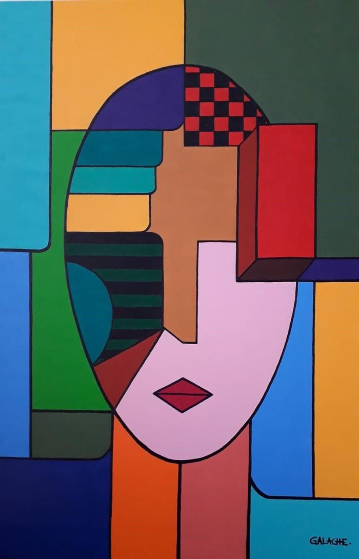 DAMA- Acrílico sobre lienzo - 80 x 60 cm