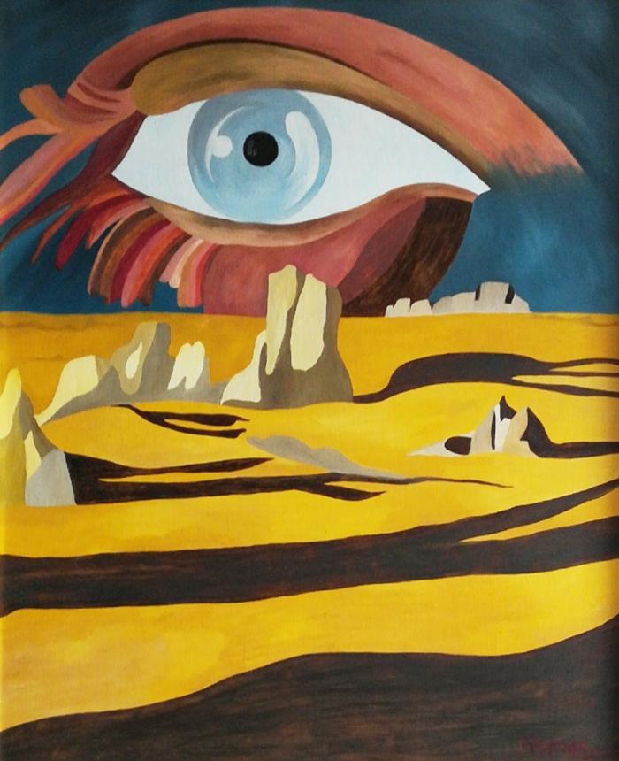 EL OJO - Óleo sobre lienzo - 73 x 60 cm
