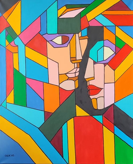 ENTRE SUSURROS - Acrílico sobre lienzo - 50 x 70 cm