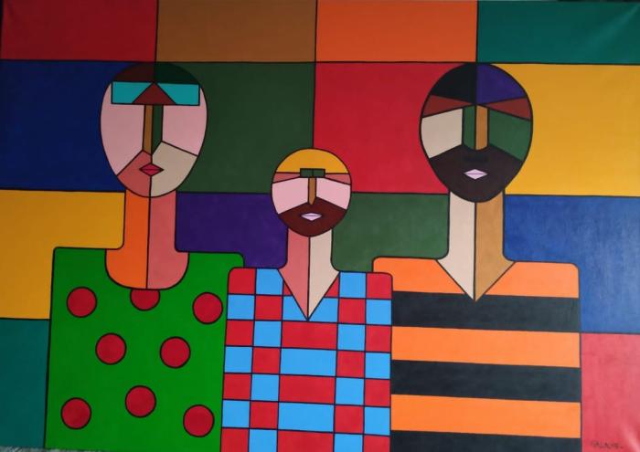FAMILIA - Acrílico sobre lienzo - 100 x 70 cm
