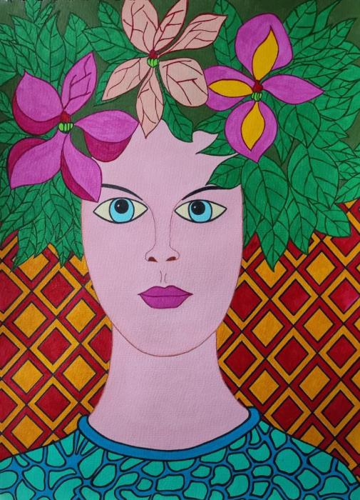FLORA - Acrílico sobre papel - 30 x 40 cm