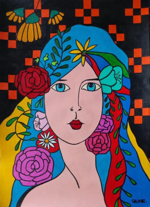 HEBE - Acrílico sobre papel - 30 x 40 cm