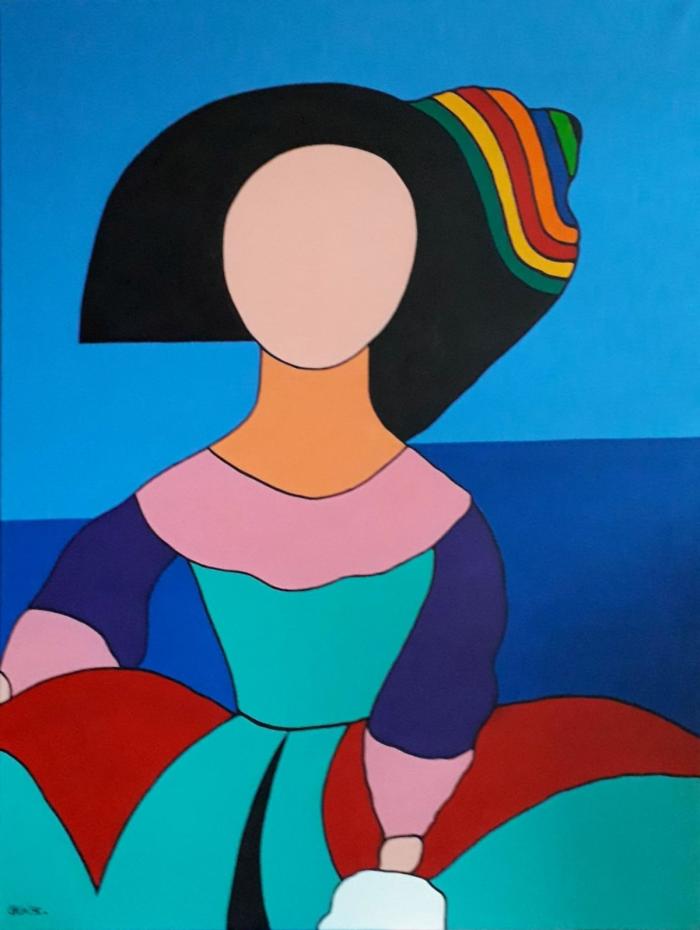 MENINA - Acrílico sobre lienzo - 60 x 80 cm