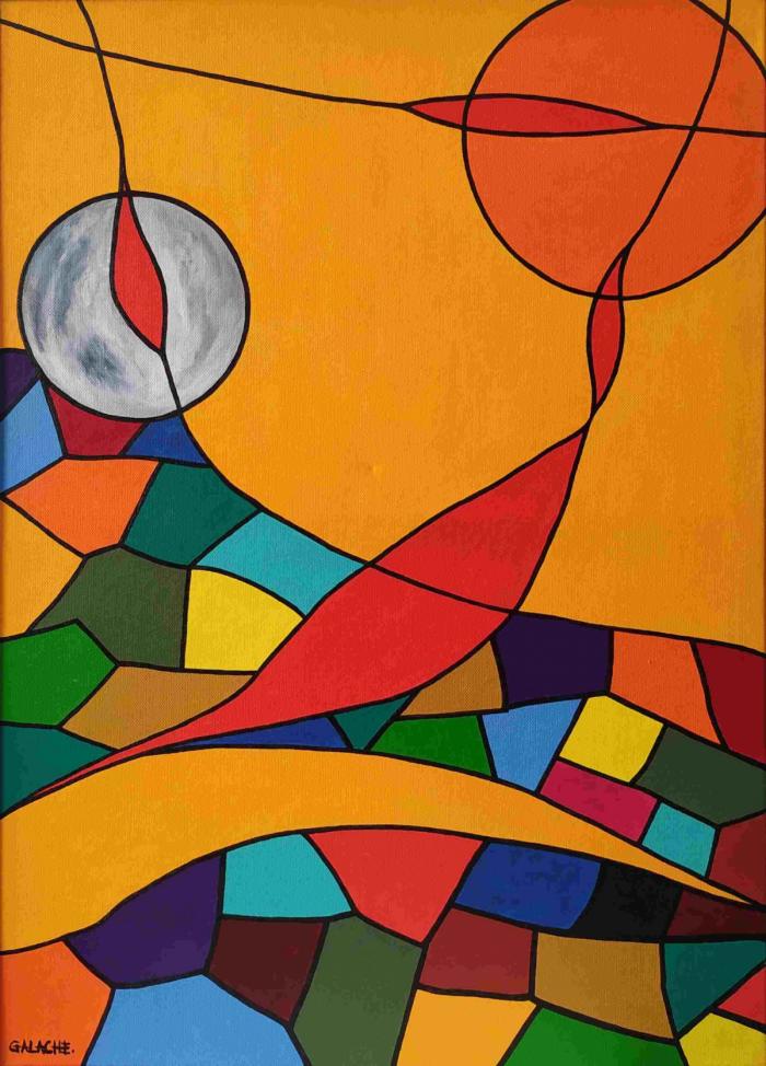 SIN TÍTULO - Acrílico sobre lienzo - 50 x 70 cm