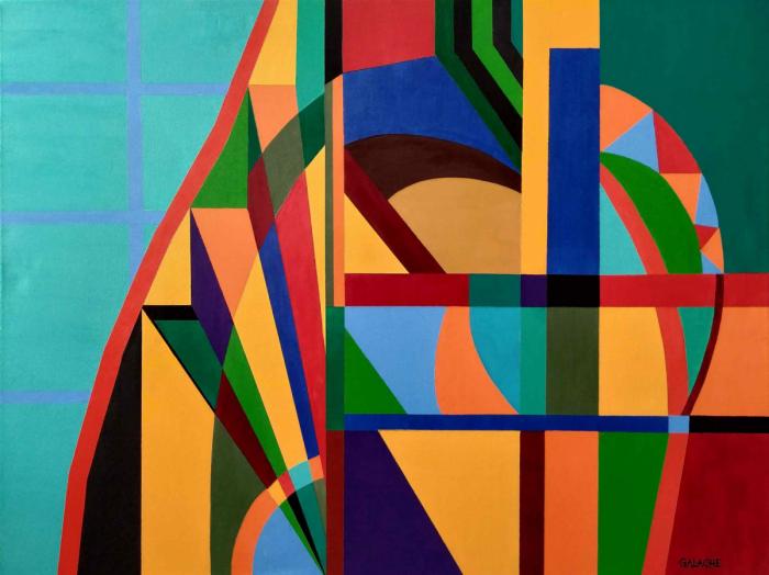 COMPOSICIÓN GEOMÉTRICA - Acrílico sobre lienzo