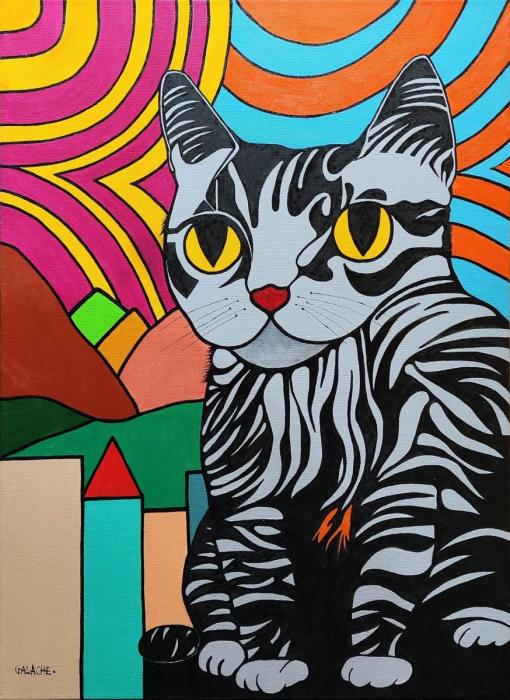 LOKI - Acrílico sobre lienzo - 50 x 70 cm (Colección privada)