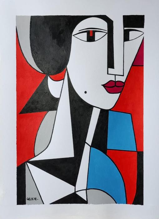 LEA - Acrílico sobre papel - 30 x 42 cm