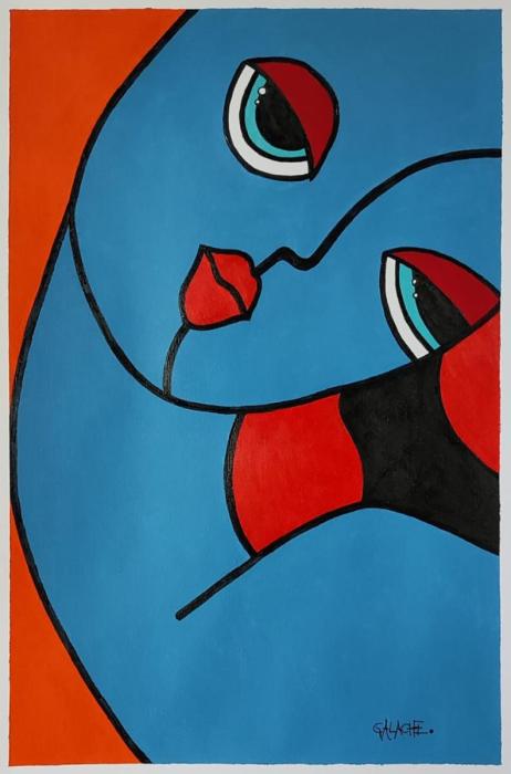 MELOSA - Acrílico sobre papel - 30 x 42 cm