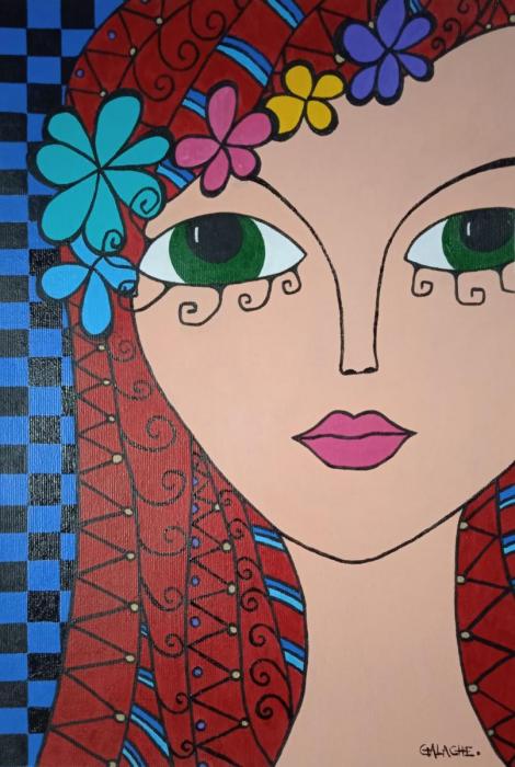 MARGARET - Acrílico sobre papel entelado