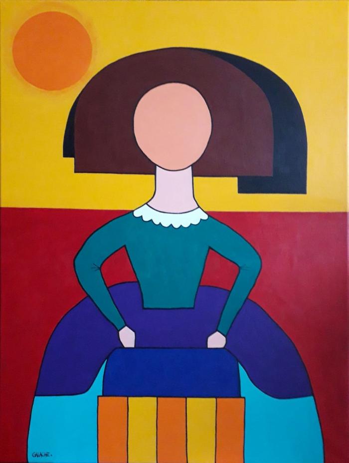MENINA - Acrílico sobre lienzo - 60 x 80 cm