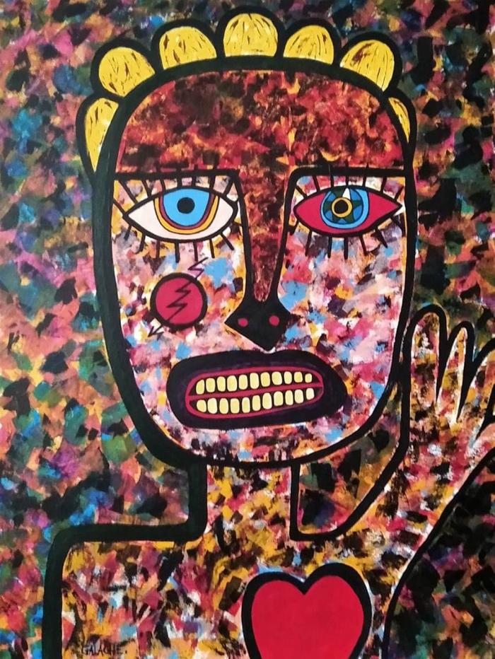MI PRIMO EL MALO - Acrílico sobre lienzo - 60 x 80 cm