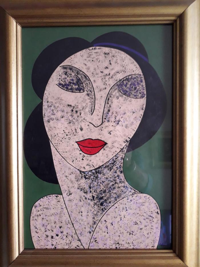 MUJER - Acrílico sobre lienzo - 70 x 50 cm