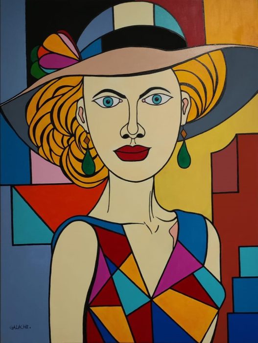 NICOLE - Acrílico sobre lienzo - 60 x 80 cm