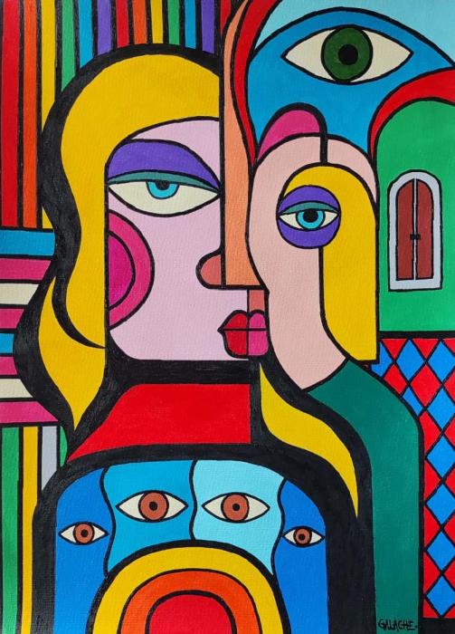 ORGULLO - Acrílico sobre papel - 30 x 41 cm