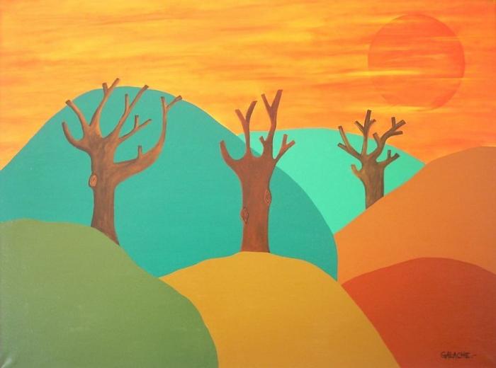 PAISAJE - Acrílico sobre lienzo