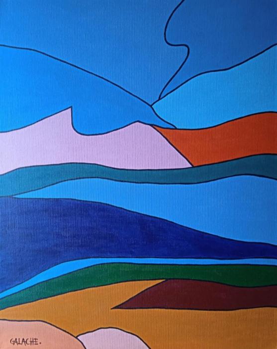 PAISAJE - Acrílico sobre lienzo - 40 x 50 cm