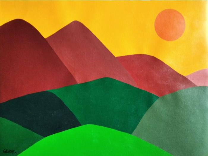 PAISAJE - Acrílico sobre lienzo - 42 x 30 cm