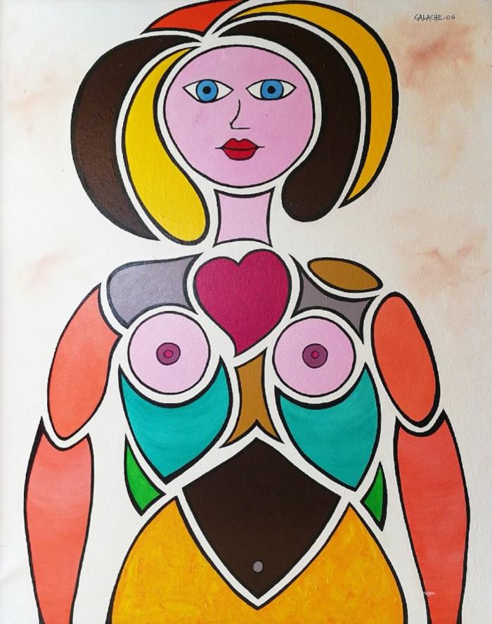 MUJER - Acrílico sobre lienzo (Colección privada)