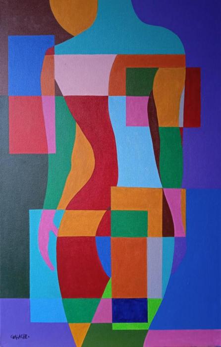 SILUETA - Acrílico sobre lienzo - 60 x 40 cm