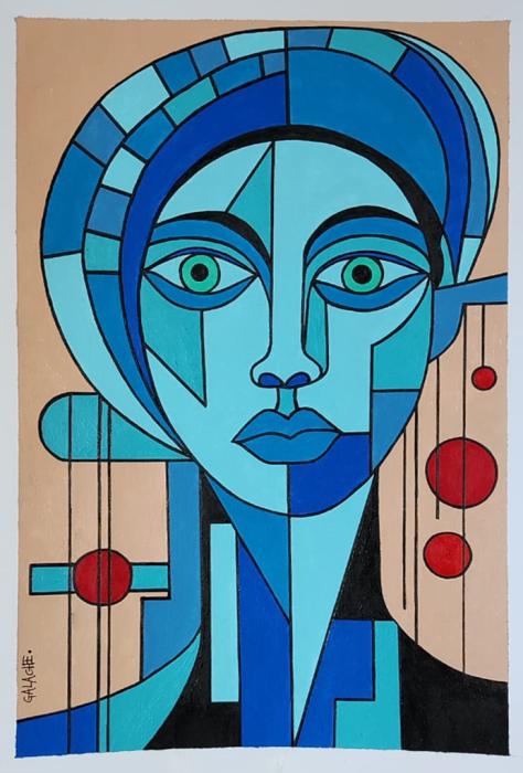 SAMIA - Acrílico y tinta sobre papel - 30 x 42 cm