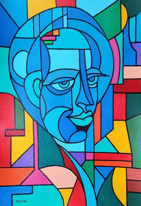 SAN APAPUCIO - Acrílico sobre papel - 33 x 46 cm