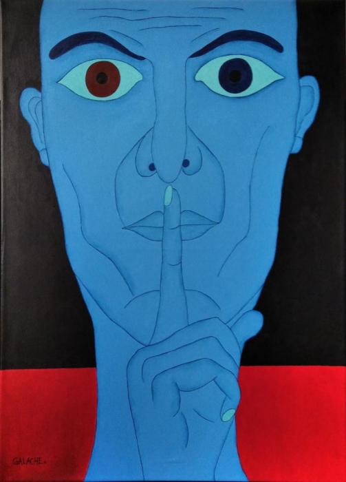 SILENCIO - Acrílico sobre lienzo - 50 x 70 cm