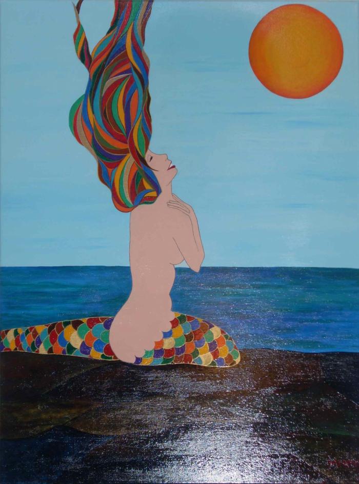 SIRENA - Acrílico sobre lienzo (Colección privada)